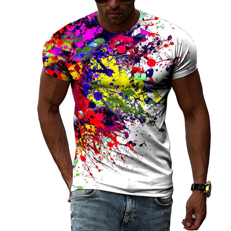Streetwear Brand T Shirt - 남성 여름 패션 3D 프린트 그래픽