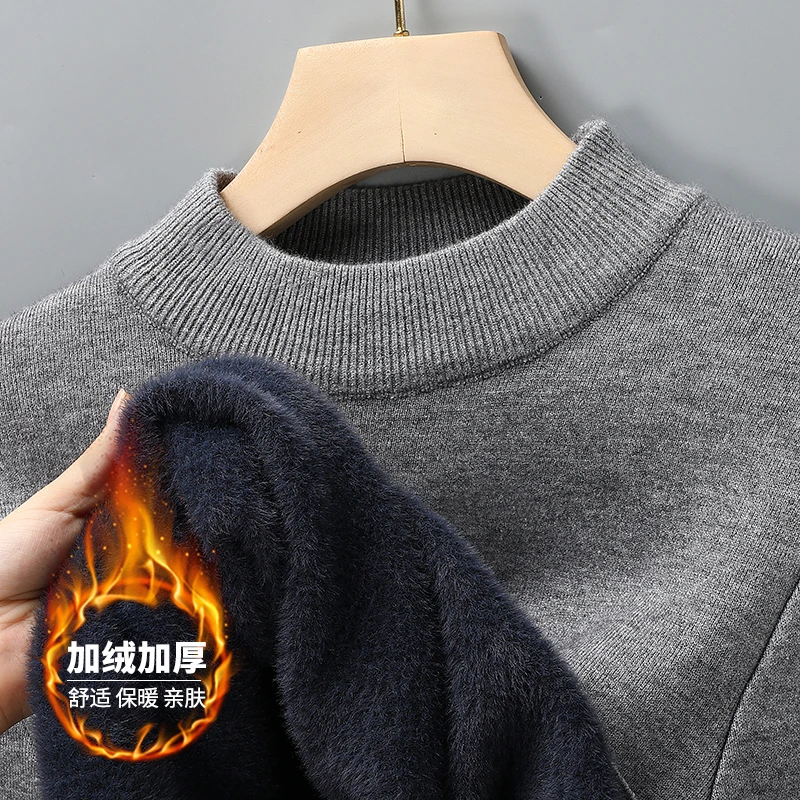 Streetwear Brand - 하프 터틀넥 니트 스웨터 새로운 가을/겨울
