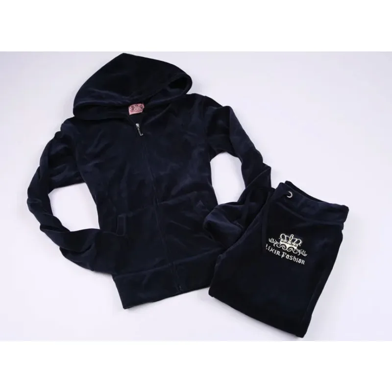 JC 벨벳 운동복 여성용 브랜드 벨벳 재봉 세트, 여성 - Streetwear Brand 리뷰 및 가격