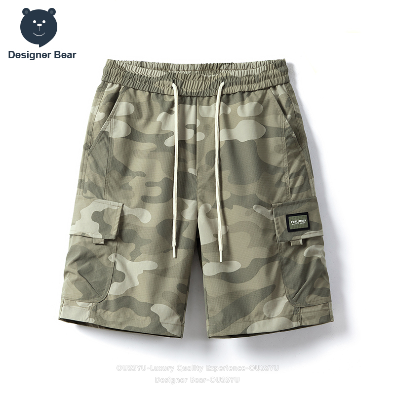 브랜드 의류 여름 카고 카모 반바지 남성 멀티 포켓 배 - Streetwear Brand 리뷰 및 가격