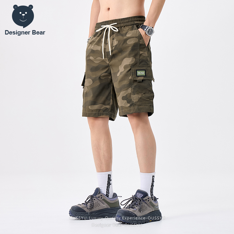 브랜드 의류 여름 카고 카모 반바지 남성 멀티 포켓 배 - Streetwear Brand 리뷰 및 가격