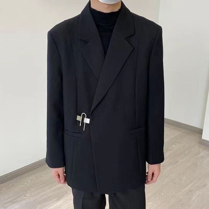 남성용 화이트 캐주얼 블레이저 세트 가을 디자이너 스타 - Brand Streetwear Instagram 리뷰 및 가격