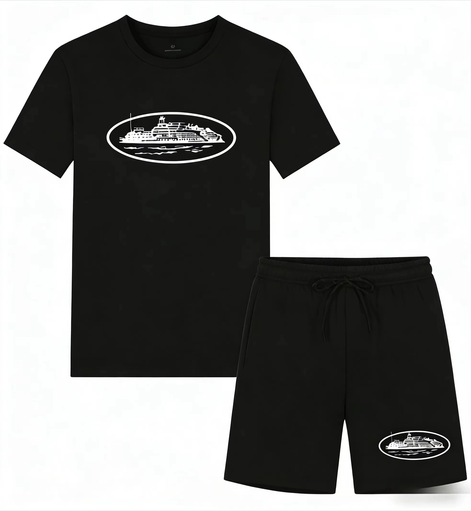2026 여름 신상 스몰 보트 프린트 투피스 티셔츠와  - Streetwear Brand T Shirt 리뷰 및 가격
