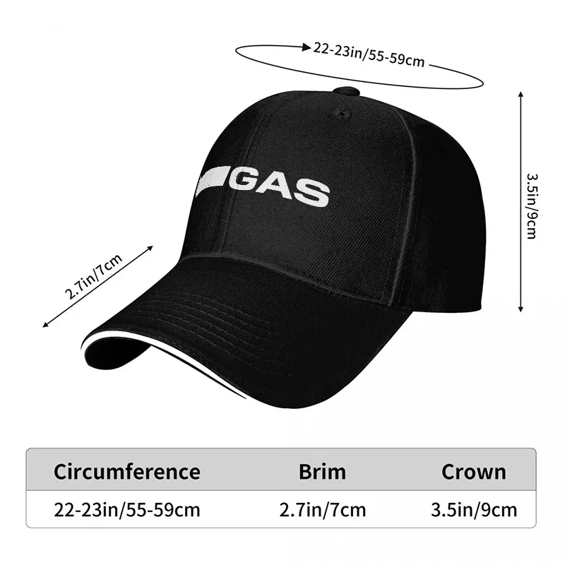 새로운 GAS 브랜드 로고 블랙 야구 모자, 화이트 트 - Urban Streetwear Brand 리뷰 및 가격