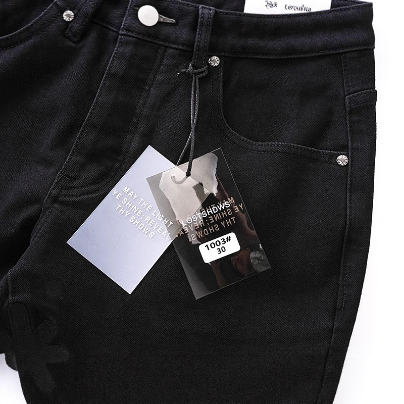 LOSTSHDWS 2025 슬림핏 자수 청바지 남성용  - Brand Streetwear Instagram 리뷰 및 가격