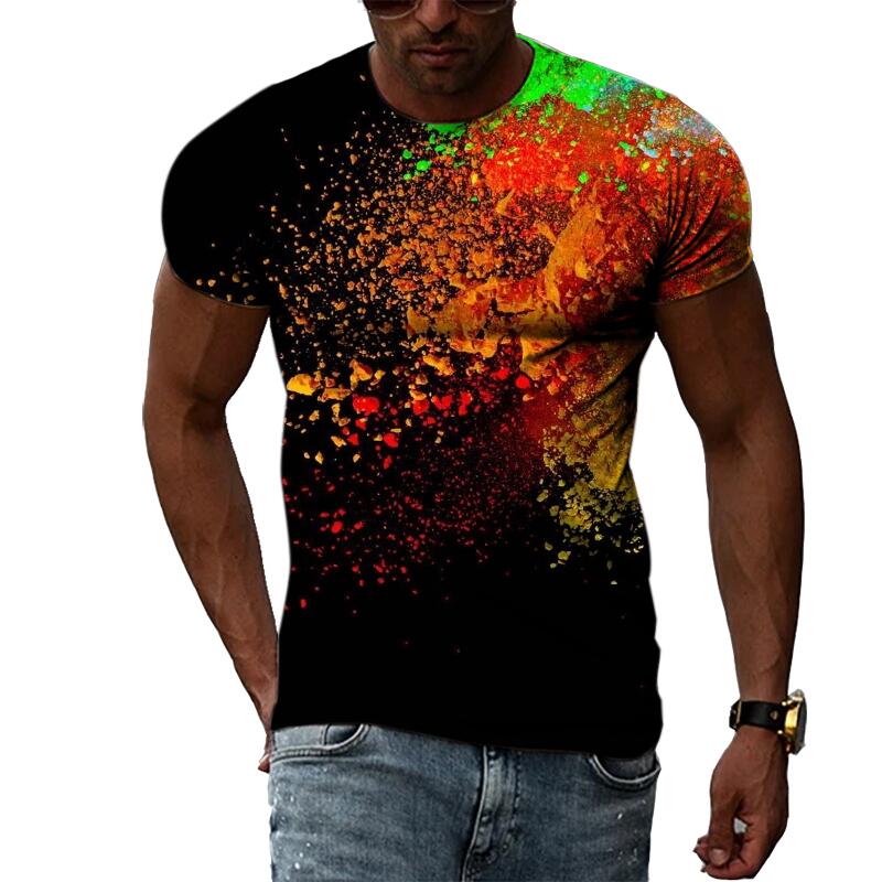 남성 여름 패션 3D 프린트 그래픽 티셔츠 캐주얼 힙합 - Streetwear Brand T Shirt 리뷰 및 가격