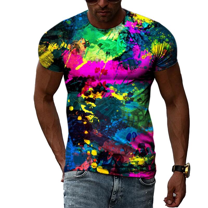 남성 여름 패션 3D 프린트 그래픽 티셔츠 캐주얼 힙합 - Streetwear Brand T Shirt 리뷰 및 가격