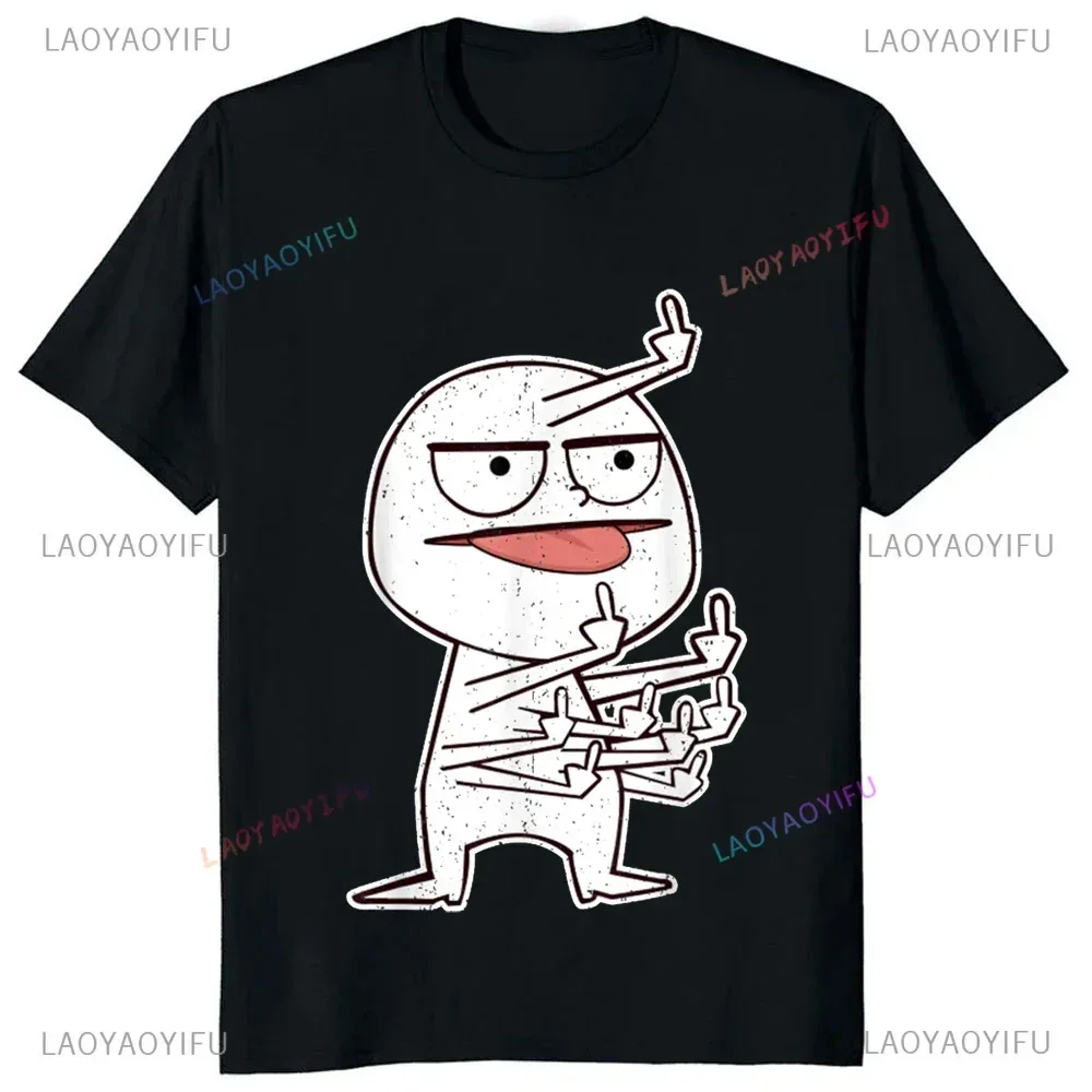 Middle Finger Funny Maniac 프린트 - Streetwear Brand T Shirt 리뷰 및 가격
