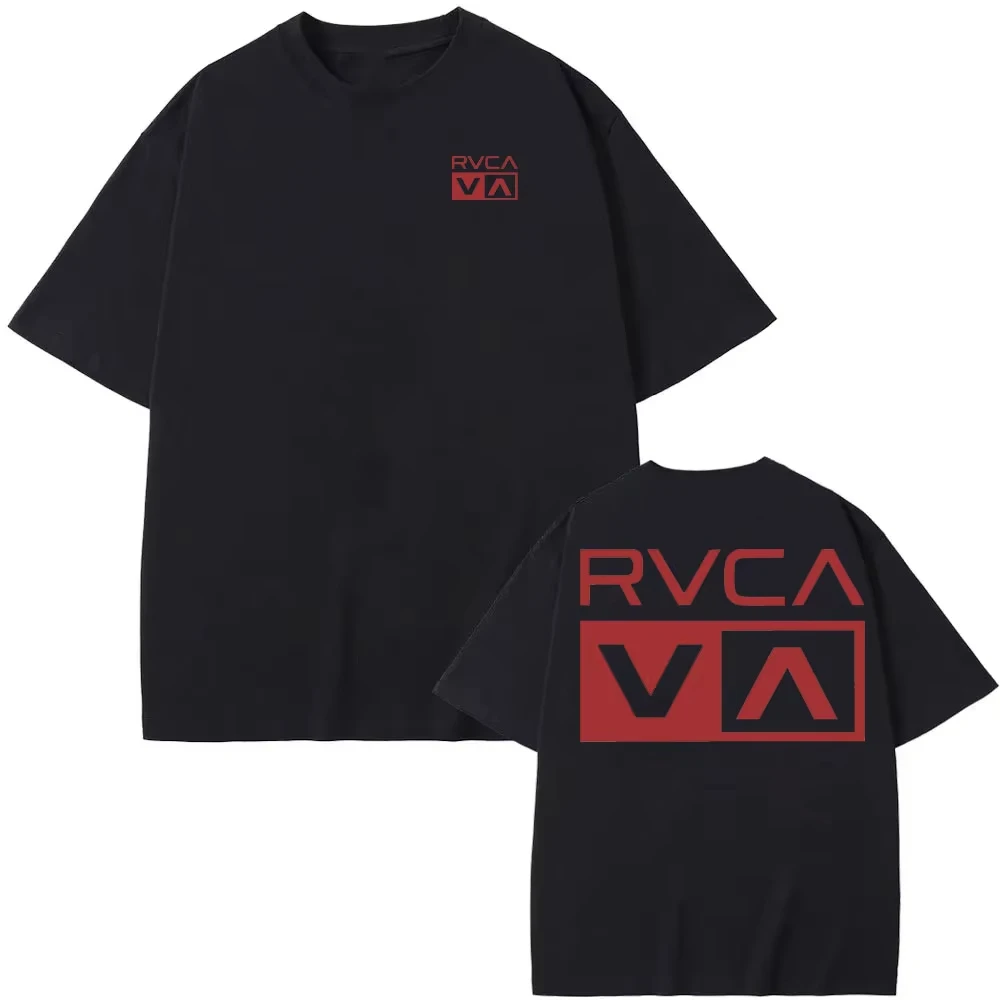 RVCA T 셔츠 블랙 티 여름 코튼 티셔츠 여름 짧은 - Streetwear Brand For Men 리뷰 및 가격