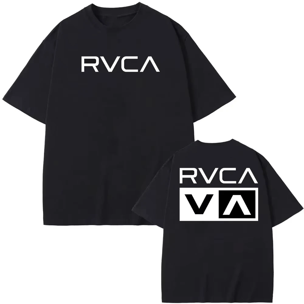 RVCA T 셔츠 블랙 티 여름 코튼 티셔츠 여름 짧은 - Streetwear Brand For Men 리뷰 및 가격